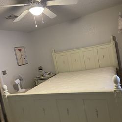 Cal King Bed Frame (cream)