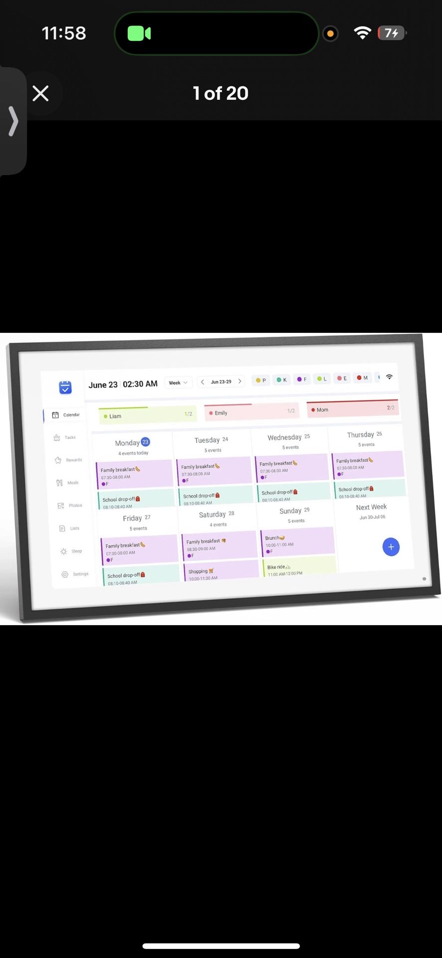 LOOFII 15.6 Smart Digital Calendar