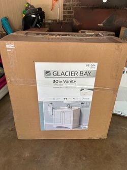 Glacier Bay 30 in White Bathroom Vanity without Top
