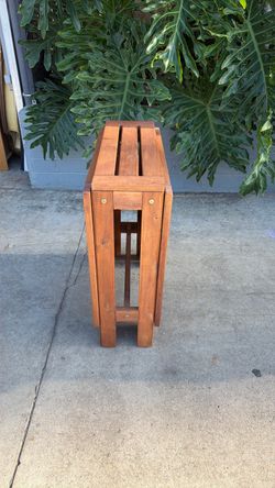 Teak wood folding table