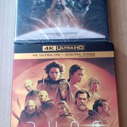 4k blu ray dune and part 2 bluray brand new 
