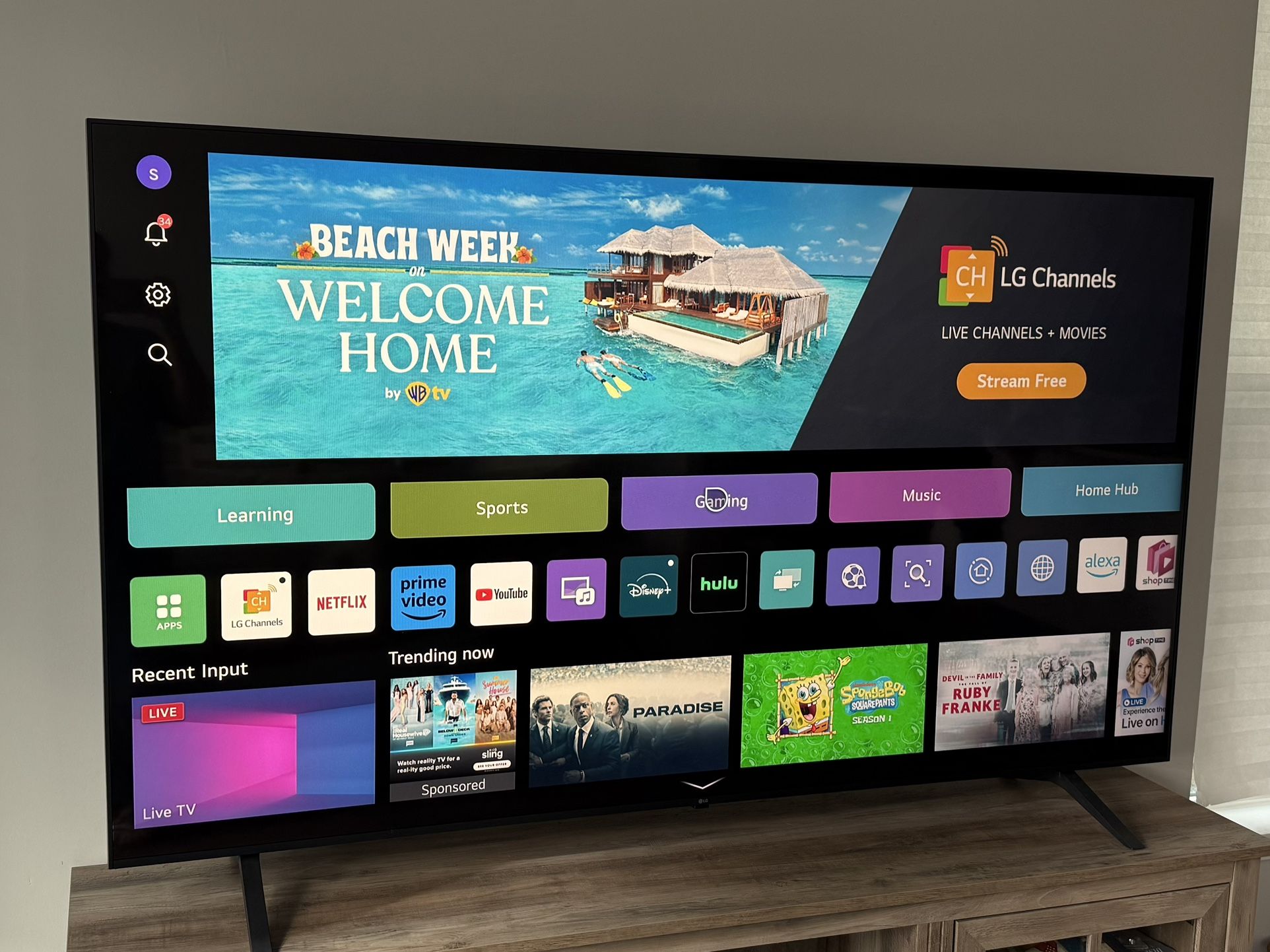 LG 75inch TV