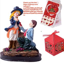 Vday Chocolates in a laser cut nox + proposing couple figurine