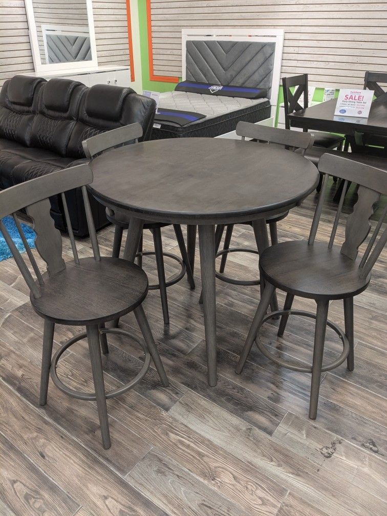 Sorento 5 Piece Dining Set With Swivel Chairs