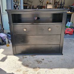  Dresser And Black Media Chest