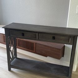 Brown side table