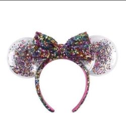 Disney Minnie Mouse Sequined Ear Headband with Bow