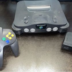 Nintendo 64 Console , Power Supply & Controller - No A/V Cable