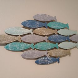 Unique 'School of Fish' Wall Hanging..