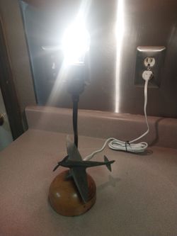 Antique Airplane Lamp