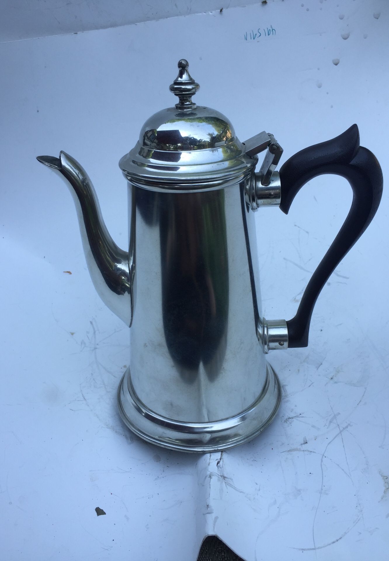 Steiff pewter coffee pot