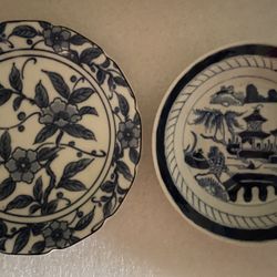 Blue And White Handmade Old Chinese  Bowls