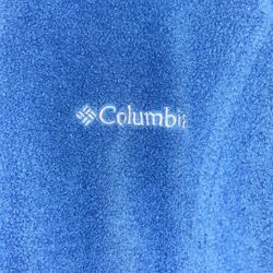 Columbia : Blue Fleece Jacket, Zippered Pockets, Size:Small
