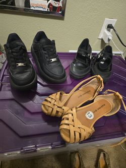 Size 13 shoes Air Force Ones Mary Jane vans and Madam girl sandals
