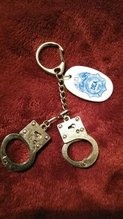 DEA Tag & Handcuff Keyring Clip