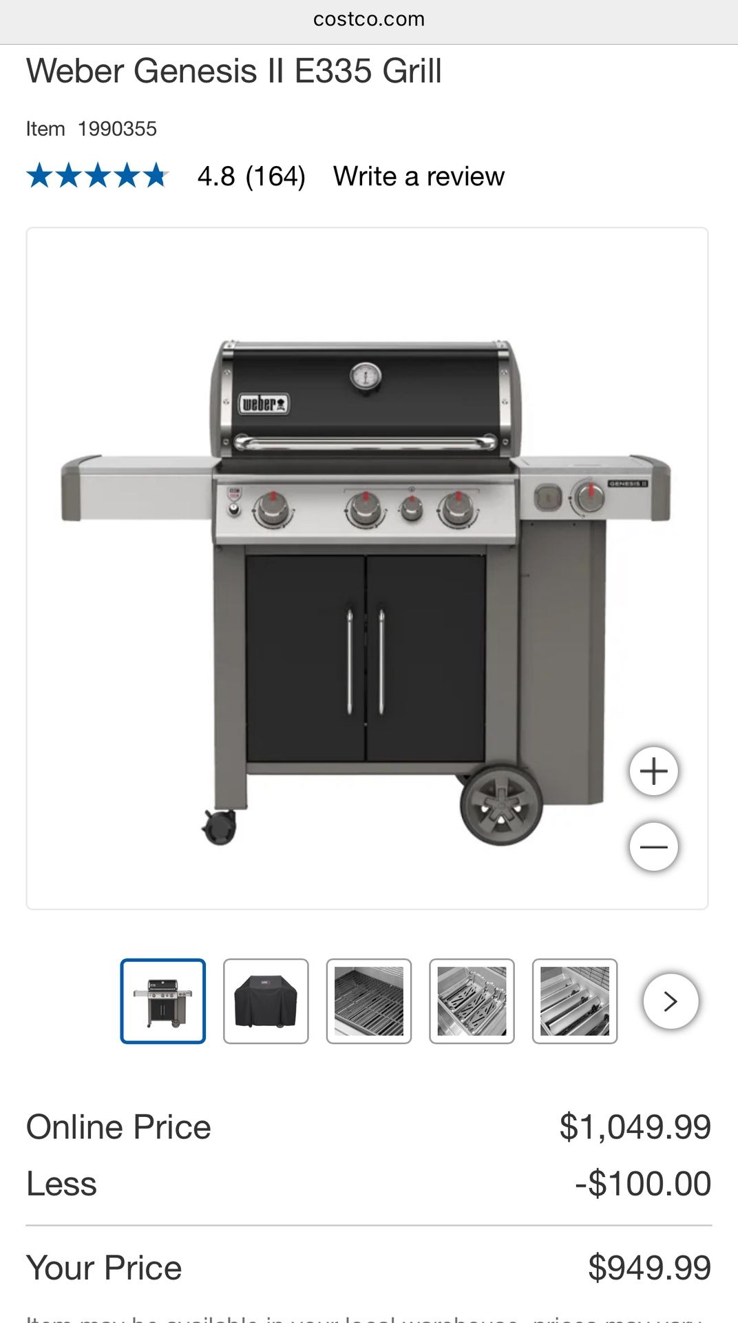 **NEW IN BOX** Weber Genesis II E335 Grill