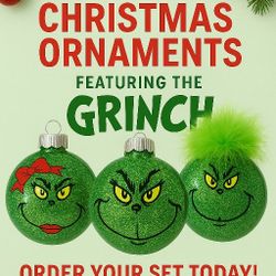Grinch Christmas Ornaments 