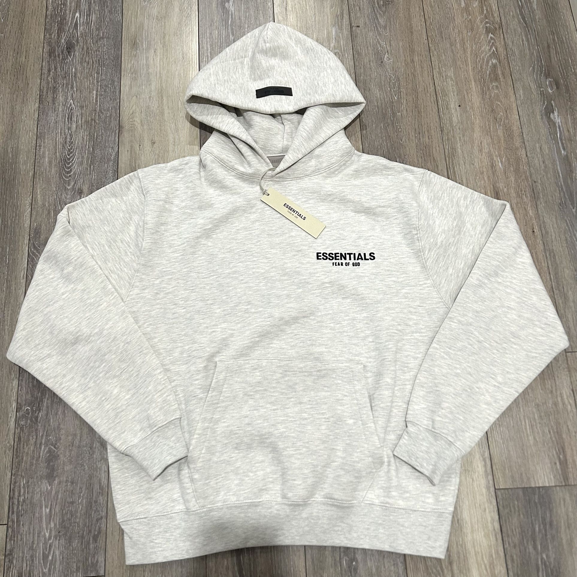 Essentials Hoodie Light Oatmeal Size S New Fear of God Sweatshirt