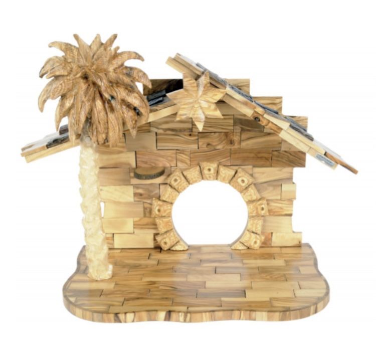 Olive Wood Nativity Stable