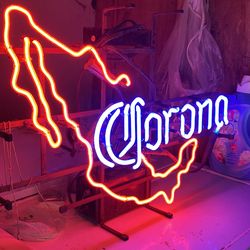 Corona neon sign