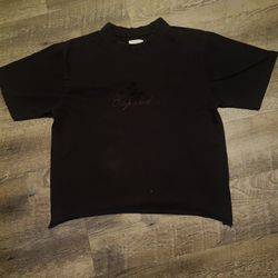 dark brown expand shirt, (cropped) size-10-12