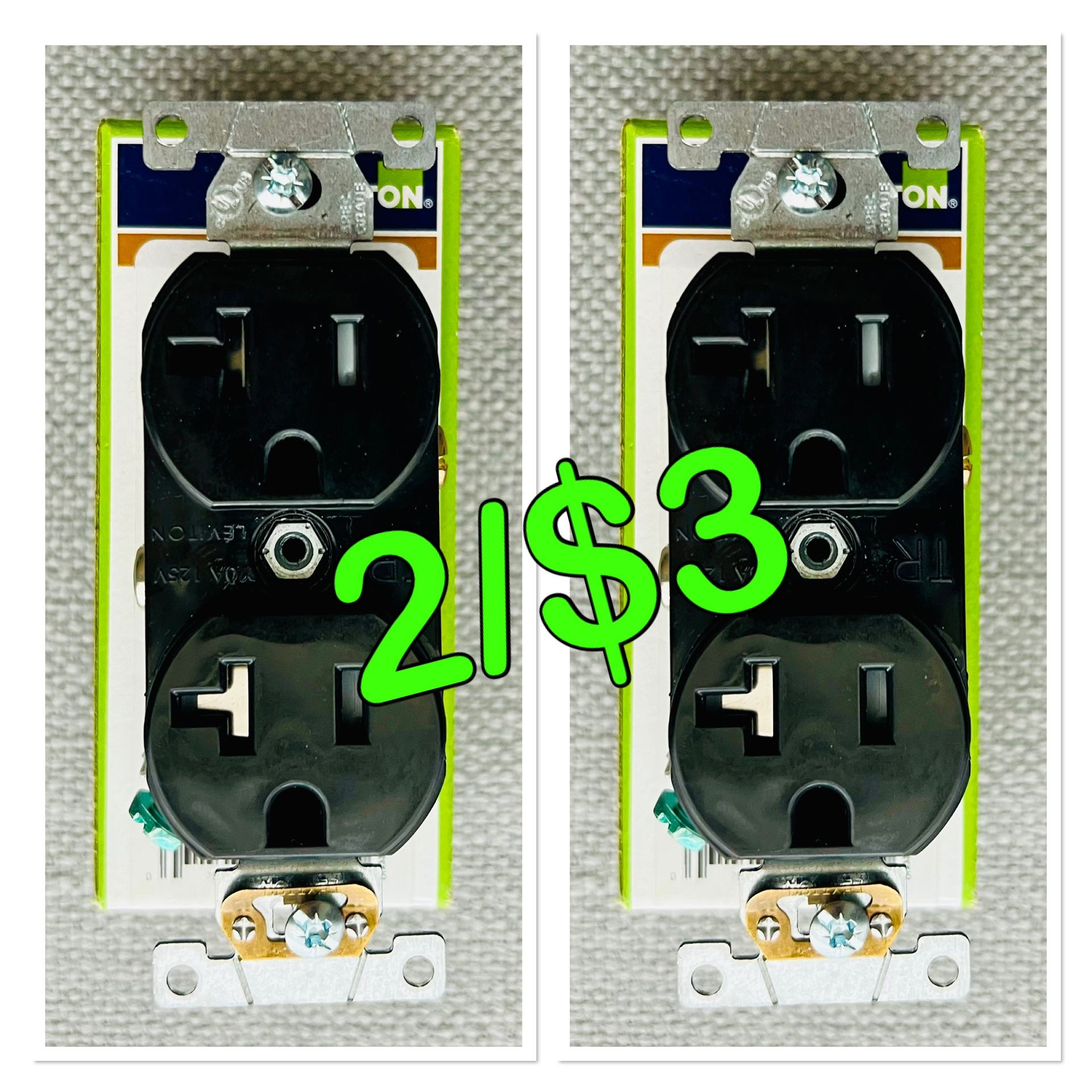 NEW ELECTRICAL OUTLETS 2 FOR $3