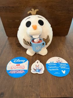 Disney Frozen Olaf with hot chocolate plush Snackles