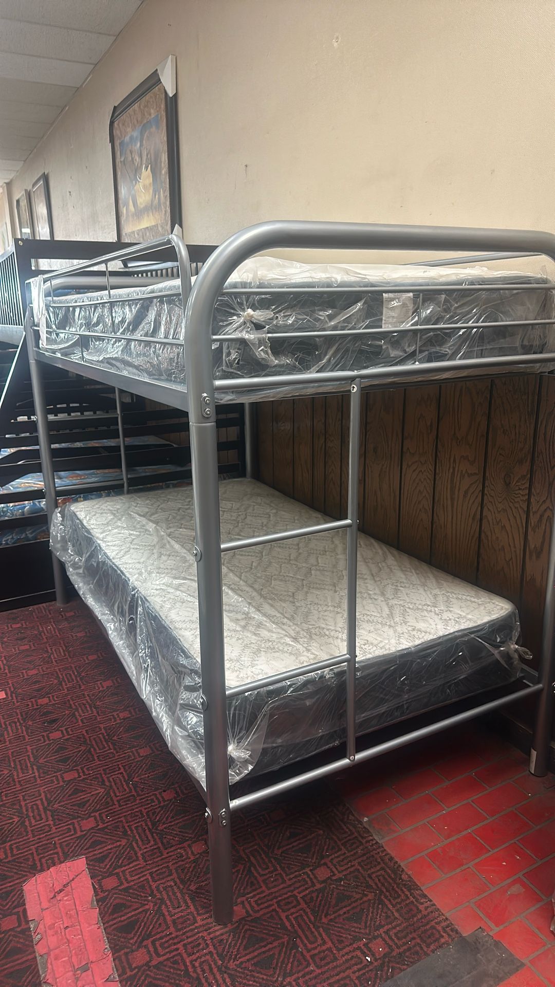 Twin Over Twin Metal Bunk Bed Frame