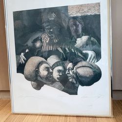 2 Framed Dennis Cox Intaglio Prints