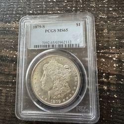 1oz Silver Coin 1879-S PCGS MS65