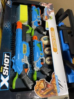 Zuru X-Shot Dino Combo attack , Includes (2) Dino Striker, (1) Claw Hunter, (48) Foam Darts - New!