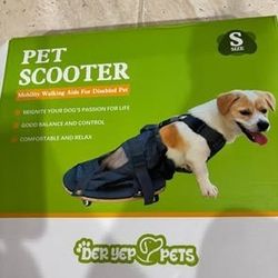 New Pet Scooter Wheelchair by derYep. For rear legs paralyzed dog. mesh breathable fabric. protects chest and limbs  