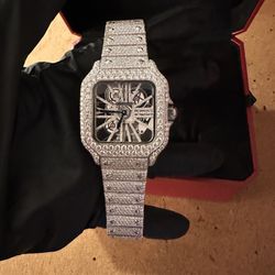 Custom Skeleton Santos Fully iced out 