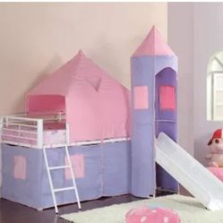 Princess Twin tent loft bed $479