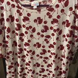 Lularoe Irma Tunic Large Cherries 🍒 