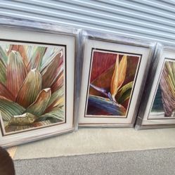 Carmen Lagos Watercolor Paintings Original Signed 2005-2006 $1000 each . Estimated Value $5000 Each Excellent Condition  Approximately 5ft tall and ap