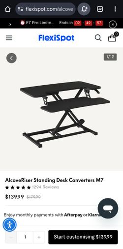 Desk Top Standing Desk Converter