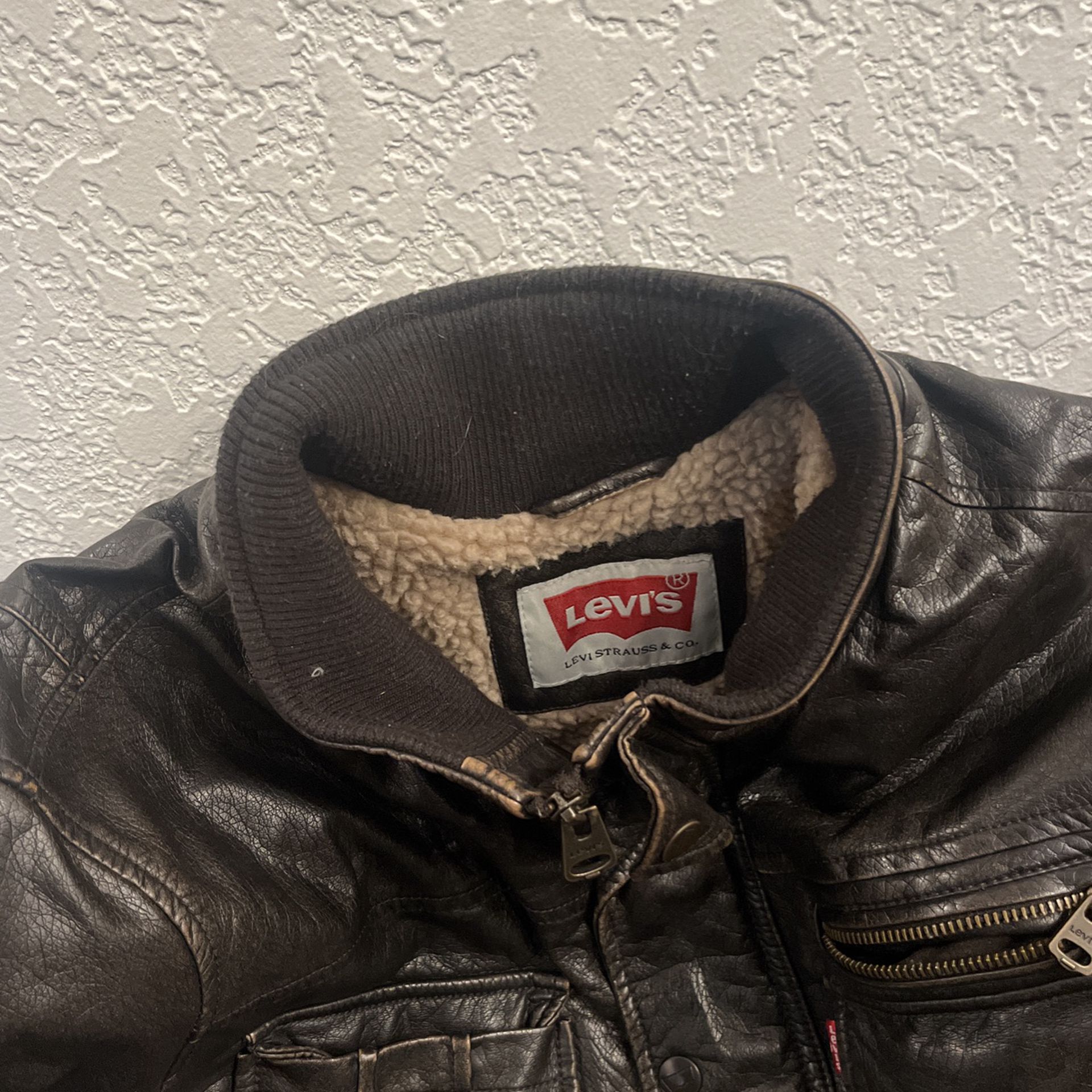 Selling Tomorrow LEVIs Brown Leather Jacket