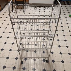 White Rolling Cart 
