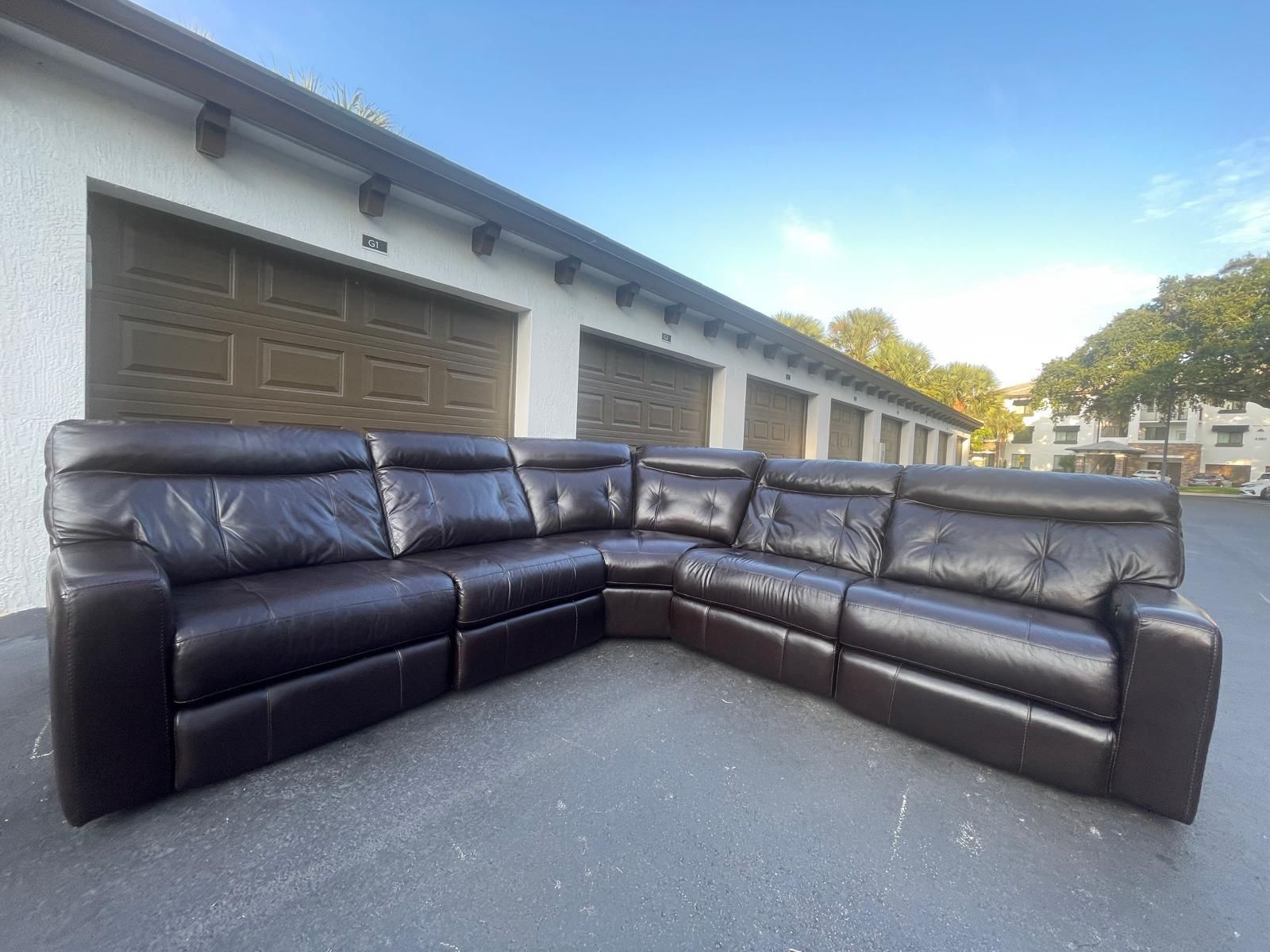 Couch/Sofa Sectional - Brown - Recliners - Leather - Delivery Available 🚛