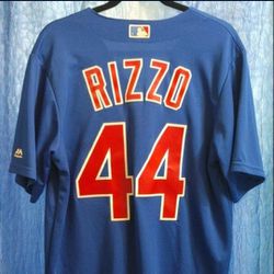 Chicago Cubs Size M Majestic "COOL BASE" #44 ANTHONY RIZZO Jersey (UNWORN)😇 MINT CONDITION!👀🤯 Please Read Description.