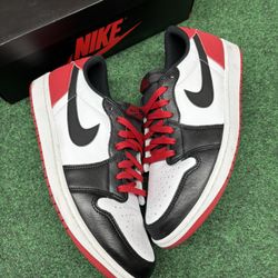 JORDAN 1 LOW BLACK TOE 2023 SIZE 11