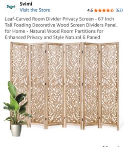 6 panel room divider