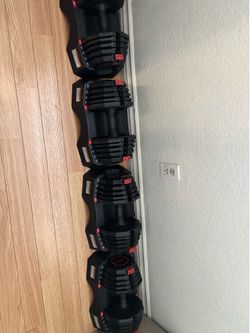 Adjustable dumbbells (Weider)2x50 pounds.View carefully comment below please