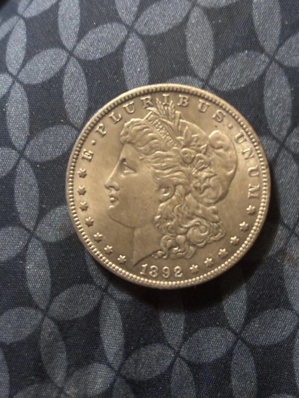 1892-CC $1 Morgan Silver Dollar Looks VG! Better Date! Rare Coin