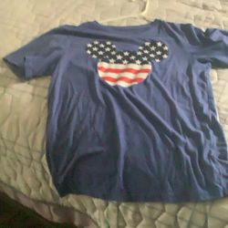 Disney Mickey Mouse, Fourth Of July, Blue Shirt, Extra Extra Large