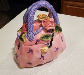 Cute ceramic cookie jar