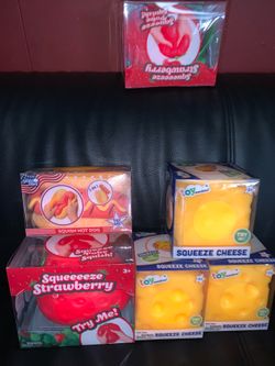 Squeeezy cheese 🧀 squeeze strawberry 🍓 Squeeezy hot dog
