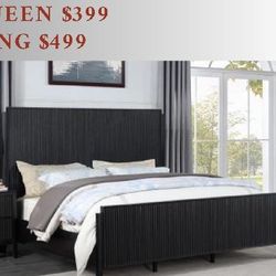 Black Beds - Queen Bed $399  - King Bed $499