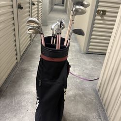Cobra Women’s Golf Club Set + Bag (Pink Shafts) – Great Beginner Set
